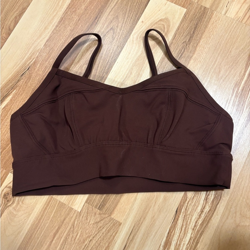 American Eagle Outfitters Dark Brown Sports Bra